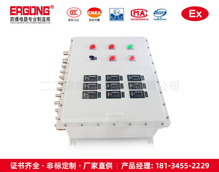 金属手柄复合型变频器防爆柜拉丝面